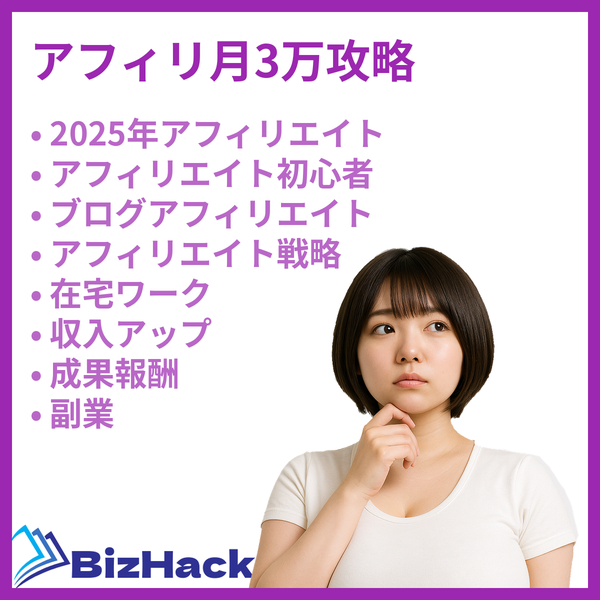アフィリ月3万攻略