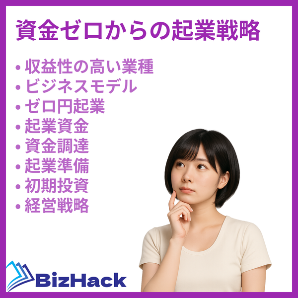 資金ゼロからの起業戦略